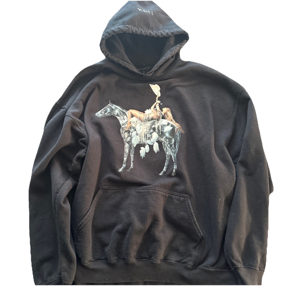 Beyonce Renaissance Act I Horse Graphic Hoodie Size XL